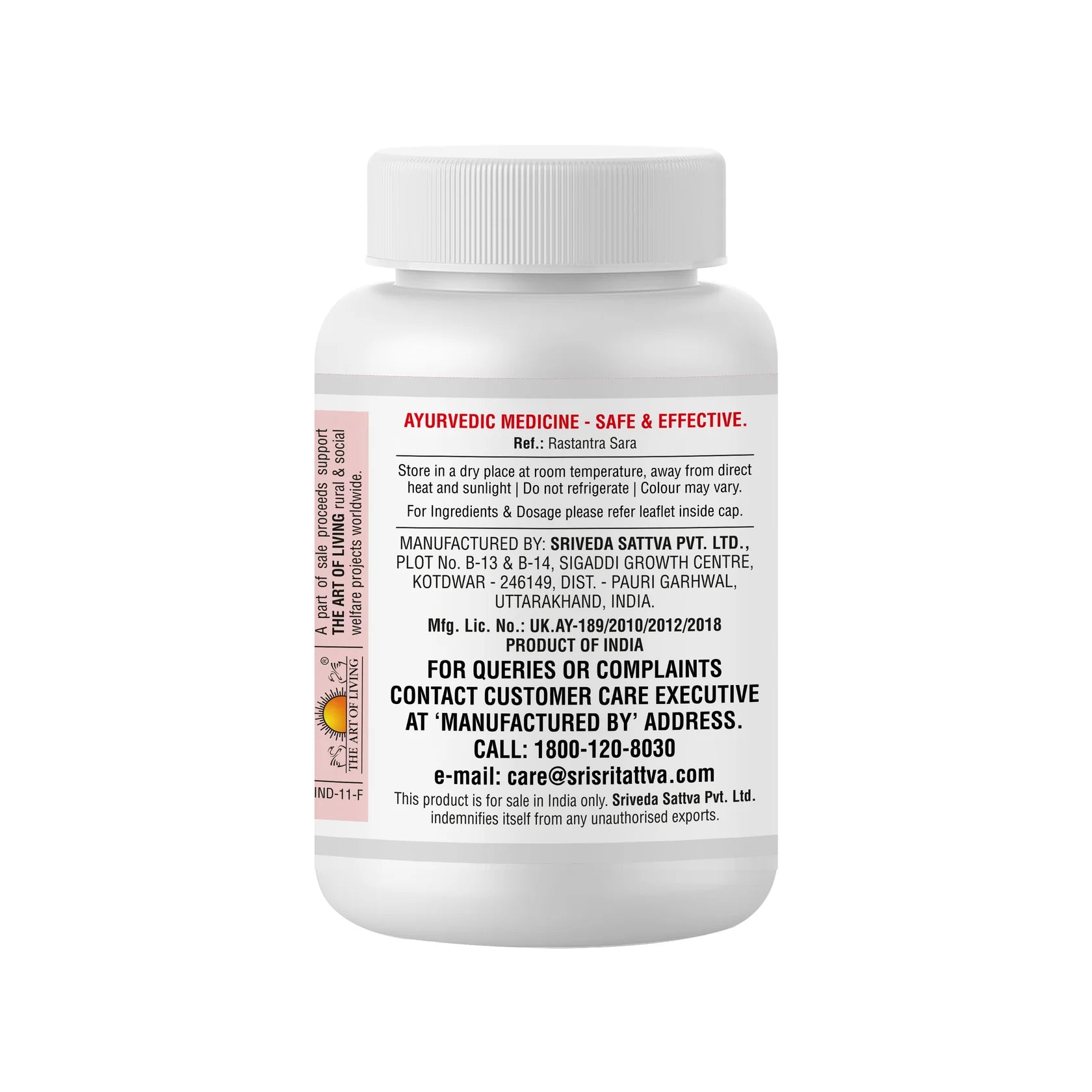 Sri Sri Tattva Ashwagandhadi Tablet - 60 Tablets