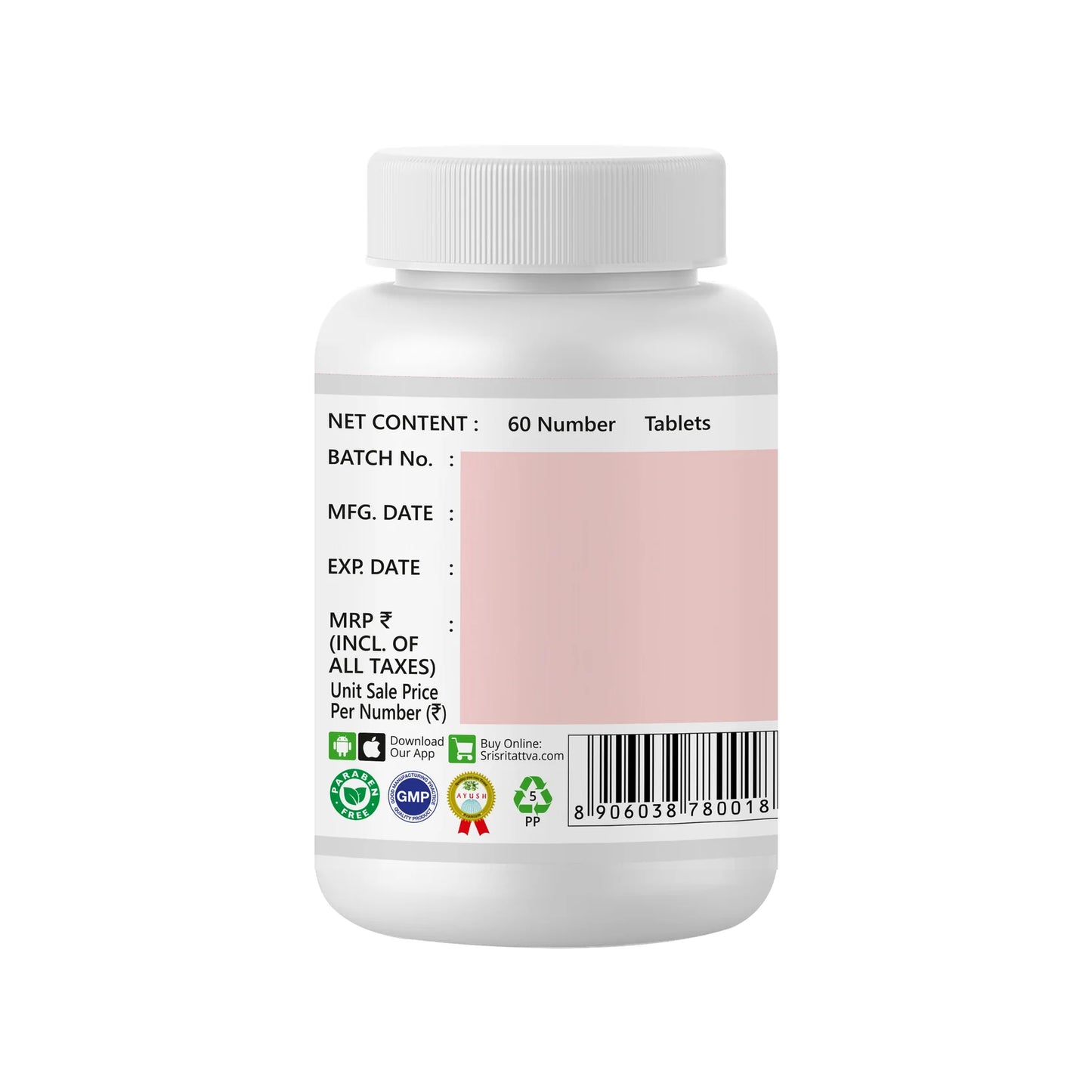 Sri Sri Tattva Ashwagandhadi Tablet - 60 Tablets