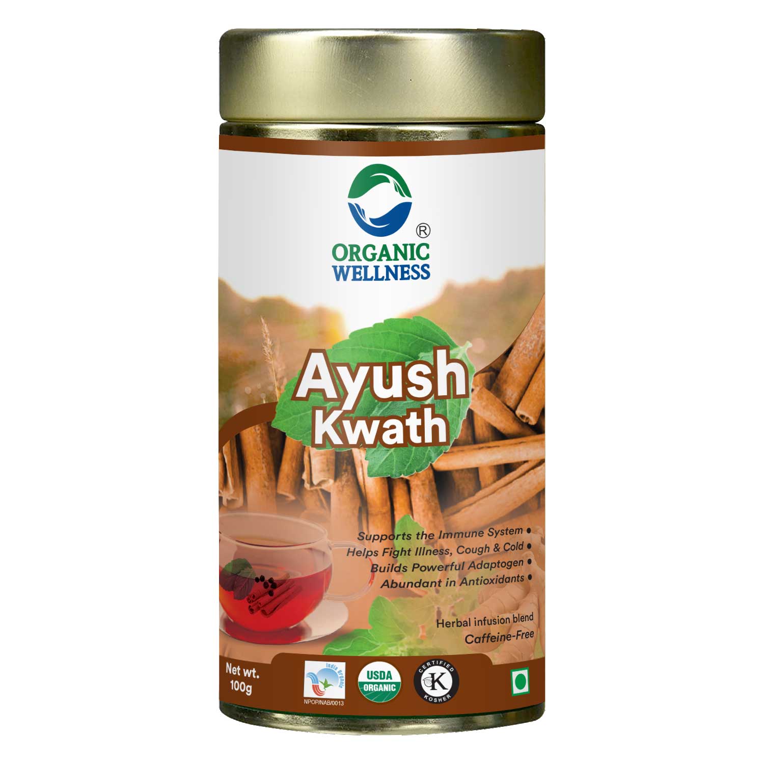 Organic Wellness Ayush Kwath 100 grams Tin Pack