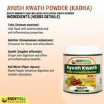 BodyWell Ayush Kwath Kadha Powder – Traditional Ayurvedic Seasonal Wellness & Support – 100g Powder