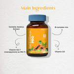 ZEROHARM B-Complex Pro with Vitamin D3 & K2-7 | Vitamin B-Complex With B1, B2, B3, B5, B6, B9 & Vit B12 | Plant-Based Supplement | Supports Energy & Immunity For Men and Women | 60 Veg Capsules