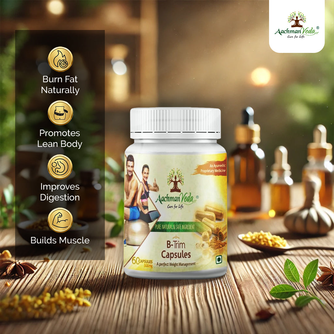 Aachman Veda B Trim Veg Capsules - 60 Capsules
