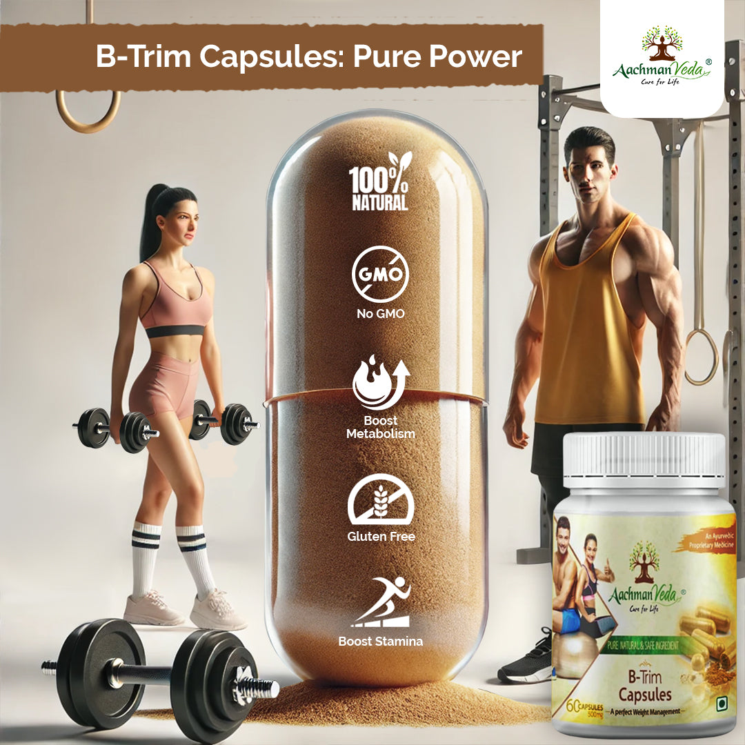 Aachman Veda B Trim Veg Capsules - 60 Capsules