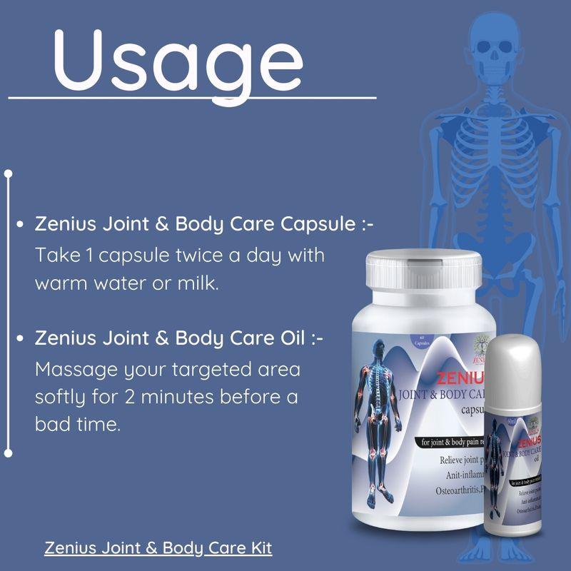Zenius Joint & Body Care Kit - muscles pain Supplement for Joint Support and Pain Relief