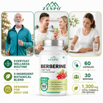 Zespo Berberine 5-in-1 Complex 1,300 mg – 60 Vegan Capsules