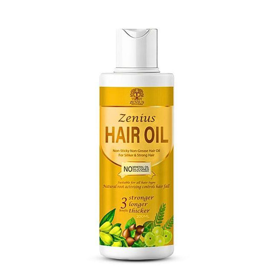 Zenius Hair Oil - for Hair Growth, Dandruff Removal, and Improvement - 200ml Oil