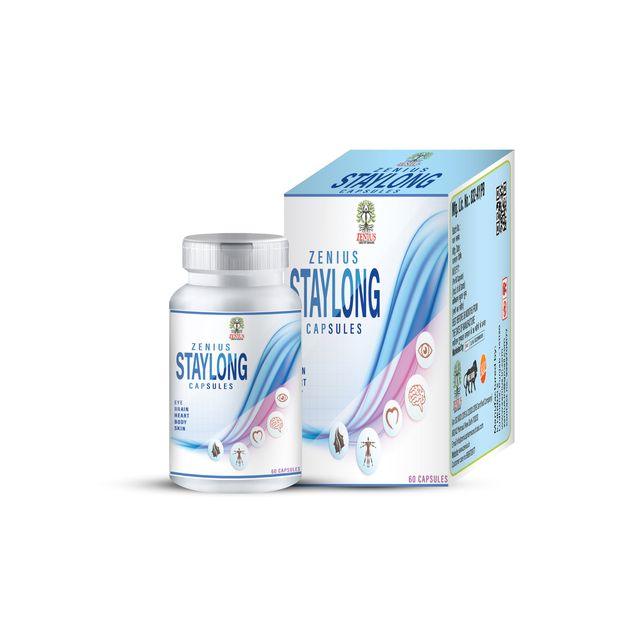 Zenius Staylong Capsules - Energy Booster Capsules for Health Improvement and Energy Boost - 60 Capsules