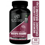 DR. JPG Organic Brahmi / Bacopa Capsules (500mg, 60 Veg Capsules) | For Memory Wellness & Cognitive Support | 100% Certified Organic
