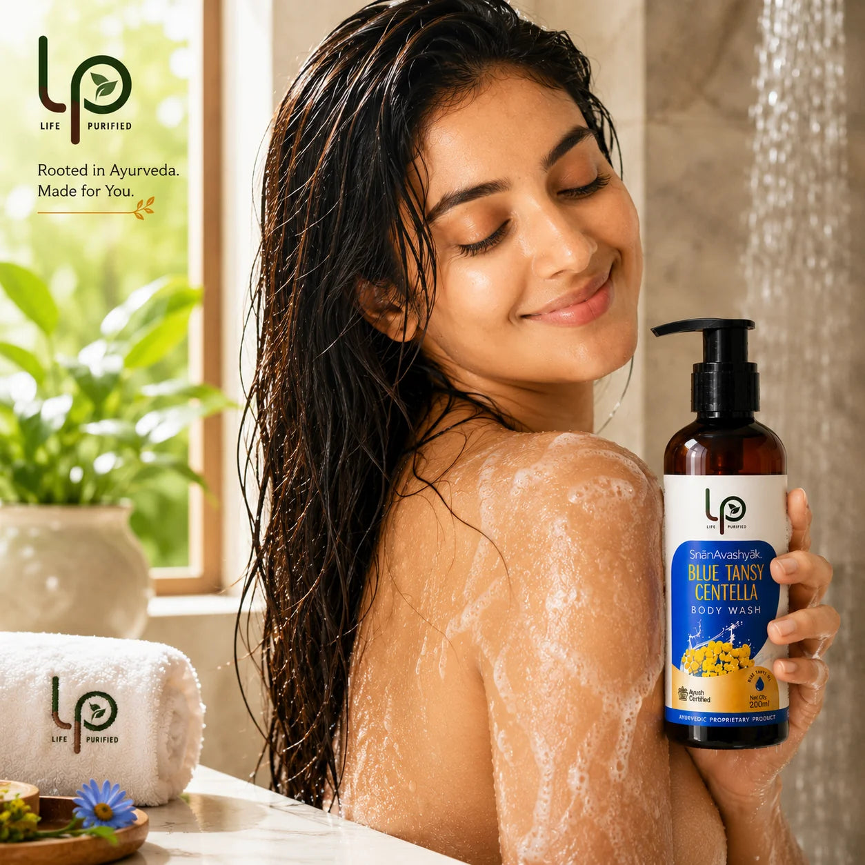 SnanAvashyak Blue Tansy Centella Deo Body Wash 50 ml