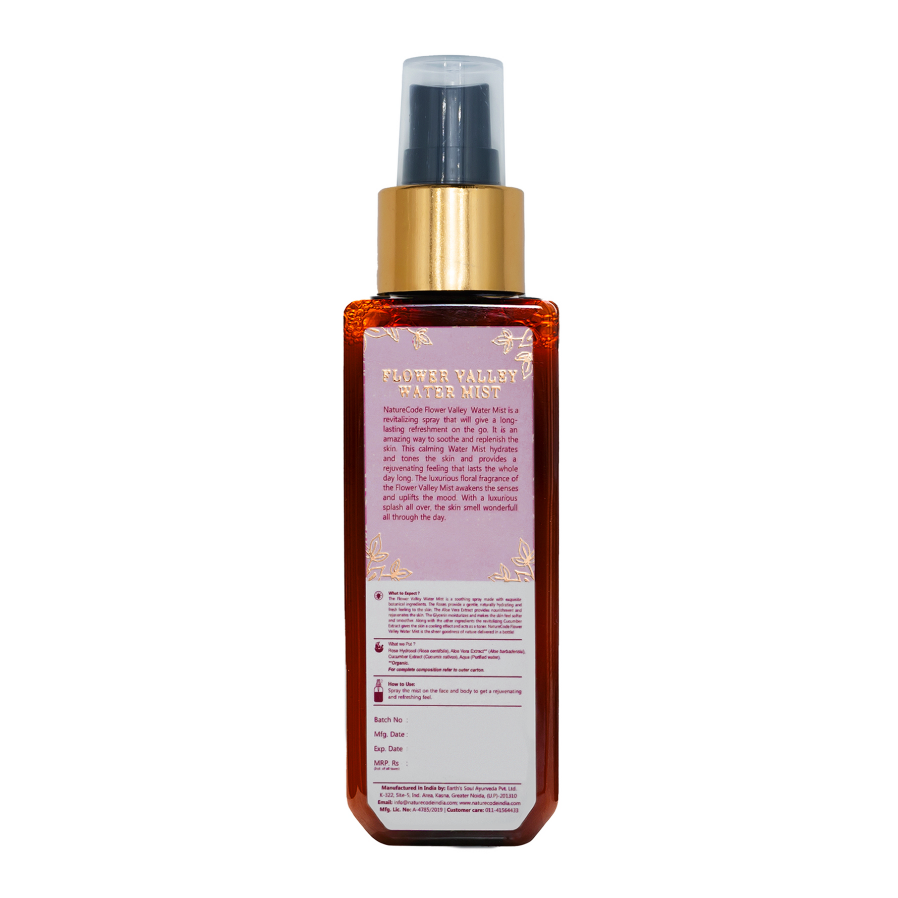 Nature Code Flower Valley Water Mist - 100ml Water