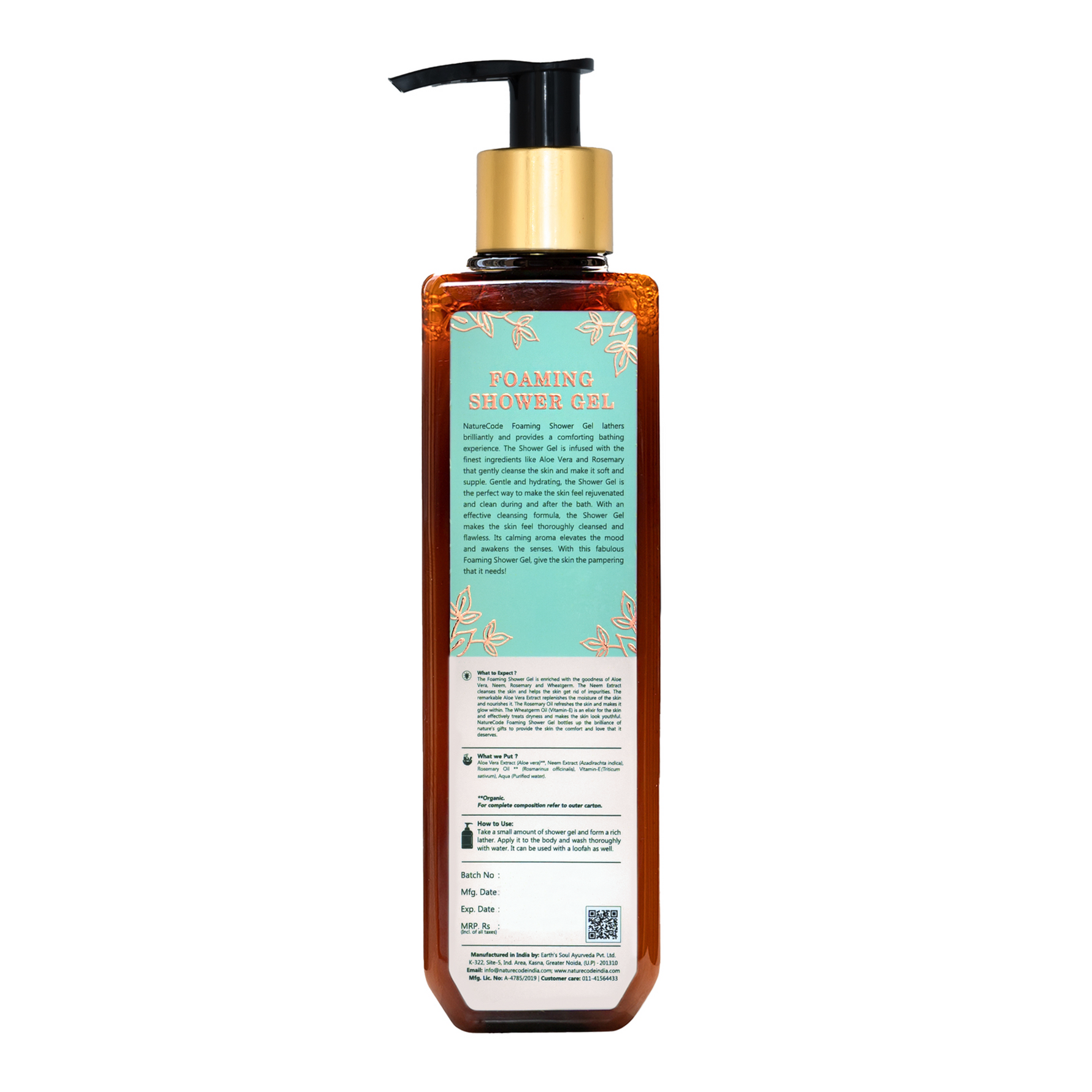 Nature Code Foaming Shower Gel - 200ml