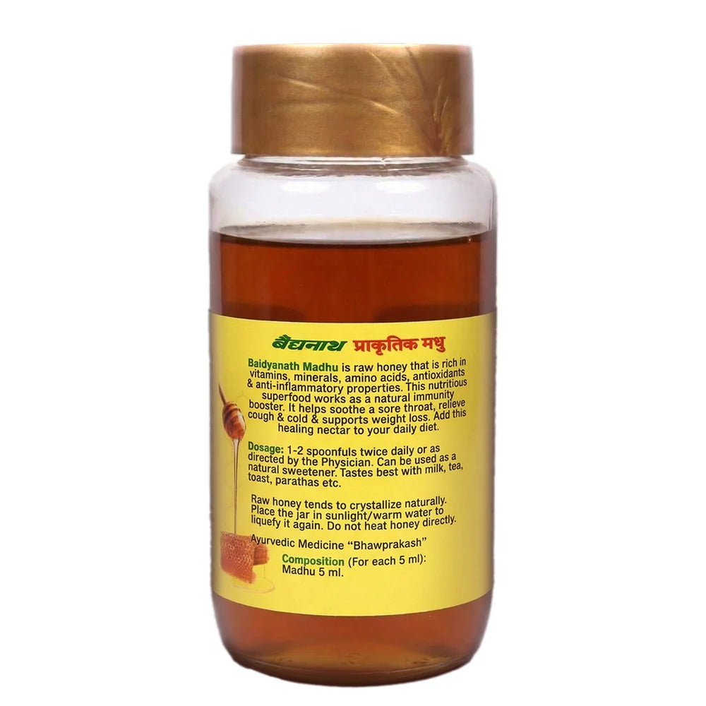 Baidyanath Madhu Natural Honey - 500gm – Raw, Natural Honey with No Added Sugar