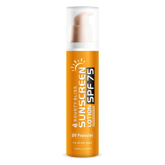 Bounty Bliss Sunscreen Lotion SPF 75 Advanced Sunscreen for Instant Protection PA+++ UVA - 50ml