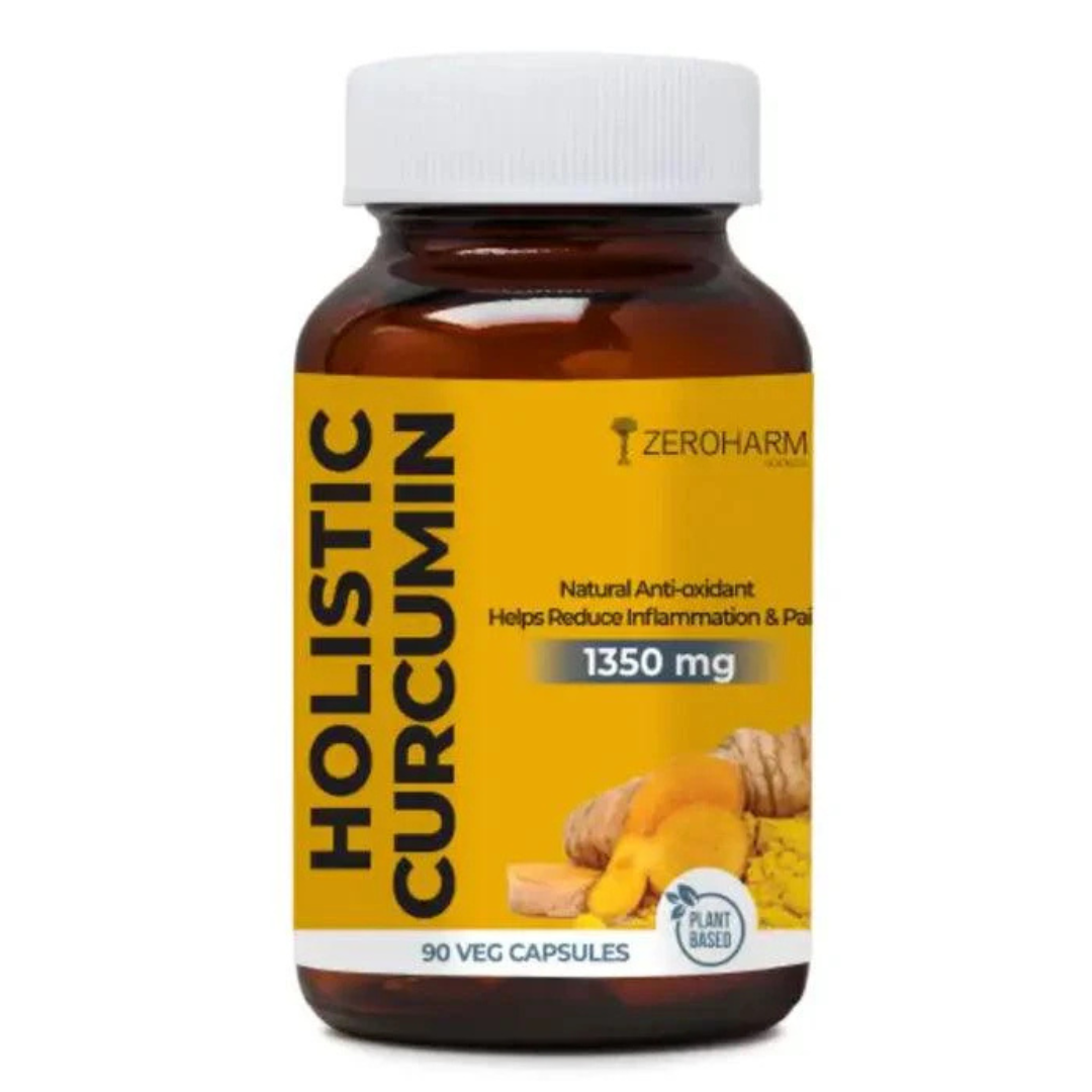 Zeroharm Holistic Curcumin Capsules 1350 mg - 90 Veg Capsules