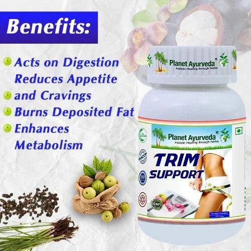 Planet Ayurveda Trim Support Capsules - 60 Caps | Natural Metabolism & Fat Support
