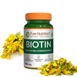 Pure Nutrition Biotin 1000mg – 120 Tablets | From Natural Sesbania Extract | Hair, Skin & Nail Support