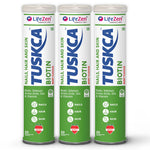 Lifezen Tuskca Biotin + Selenium + Zinc For Hair, Nails & Skin Health l To Boost Keratin Levels, Reduce Hair Loss, Promote Regrowth & Maintain Healthy Nails & Skin | 20 Effervescent Tablet (Pack of 1) Berry Flavour