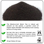 Radhika's Fine Teas Stress Buster Lanka Blackcurrant Tea (50g) | Single-Origin Ceylon Black Tea for Stress Relief, Immunity & Focus