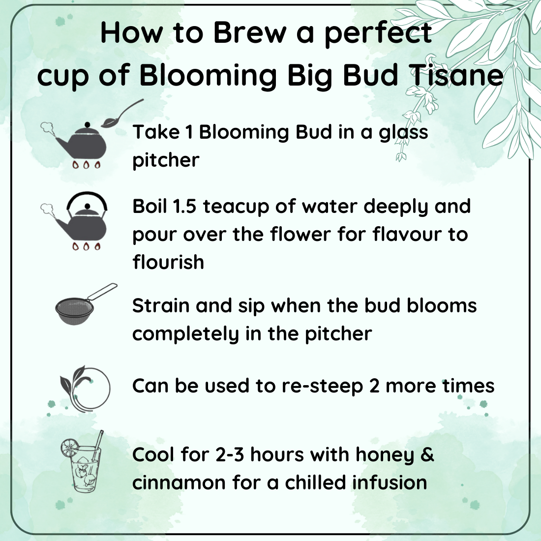 Radhikas Fine Teas Hormonal Balance Blooming Big Bud Tisane (50g)