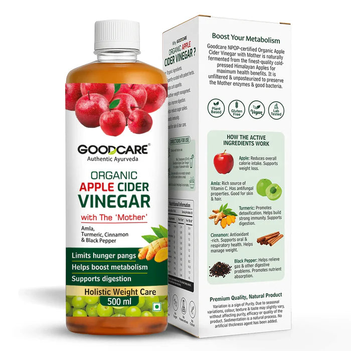 Goodcare Organic Apple Cider Vinegar- 500 ML