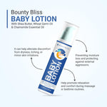 Bounty Bliss Baby Lotion with Shea Butter, Wheat Germ Oil & Chamomile Essential Oil - Gentle Moisturizing, Natural Ingredients, Soothing, Hypoallergenic - 100ml