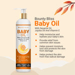 Bounty Bliss Baby Oil With Sesame Oil, Jojoba Oil And Vitamin E Baby Oil For Skin/Baby Body Oil For New Born & Bids/Natural Chemical Free - 200ml
