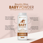 Bounty Bliss Baby Powder - Gentle, Natural, Fragrance-Free Care - 100gm