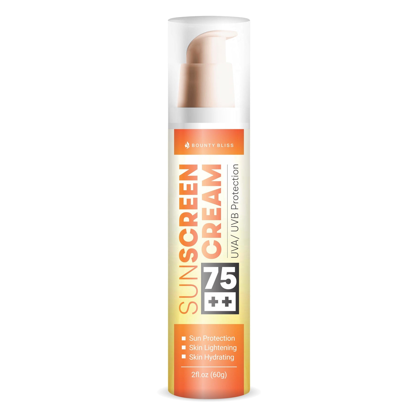 Bounty Bliss Sunscreen Lotion SPF-75 PA+++ Broad Spectrum Protection UVA/UVB/Blue Rays - 60gm