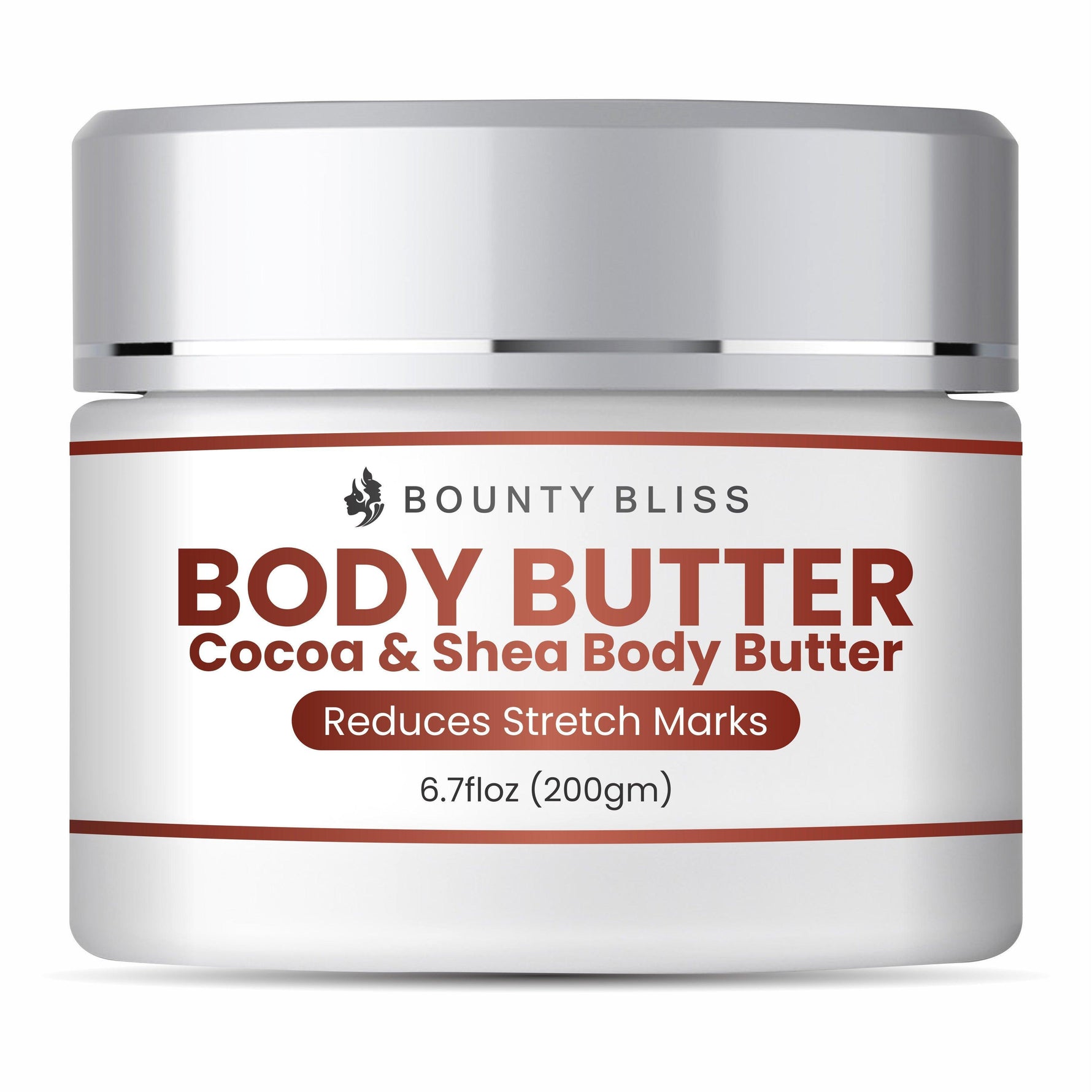Bounty Bliss Cocoa & Shea Body Butter Stretch Mark Cream - Nourish & Smooth Skin Care - 200gm