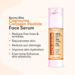 Bounty Bliss Coenzyme Collagen Peotide Face Serum for Hydrates, Brightens & Evens tone Skin, Boosts Collagen & Corrects Hyperpigmentation Oily, Dry, Sensitive & Combination Skin - 30ml