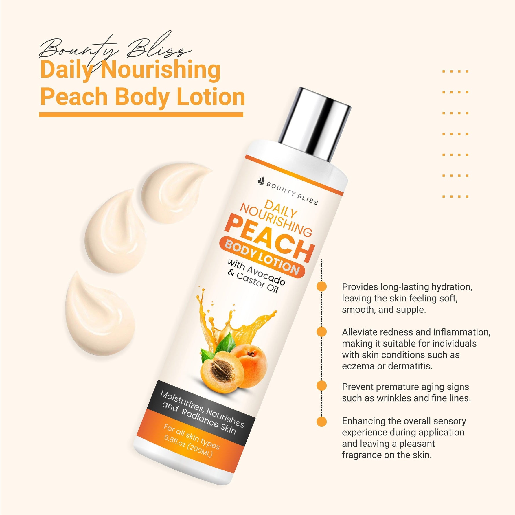 Bounty Bliss Daily Nourishing Peach Body Lotion - 200ml