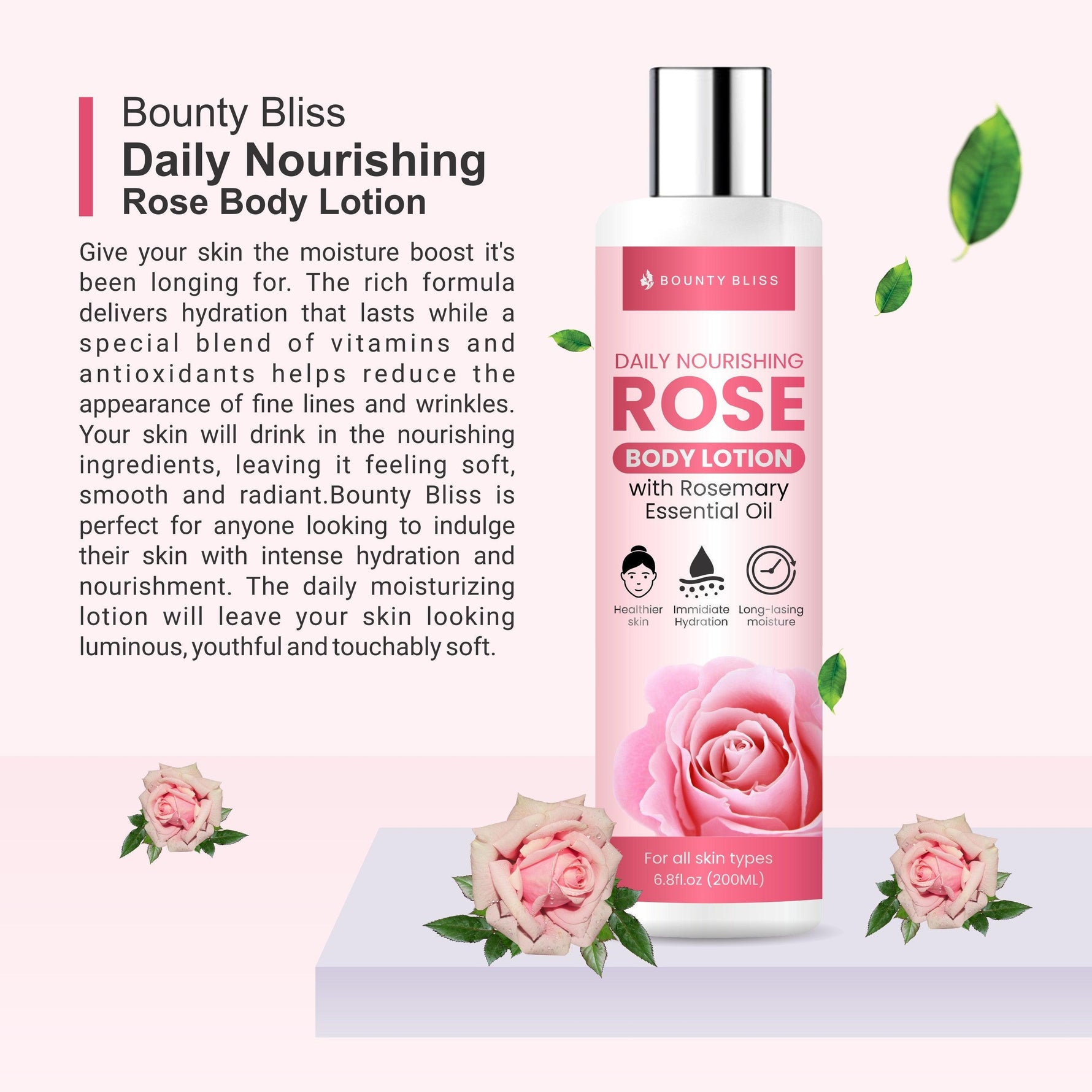 Bounty Bliss Daily Nourishing Rose Body Lotion - 200ml