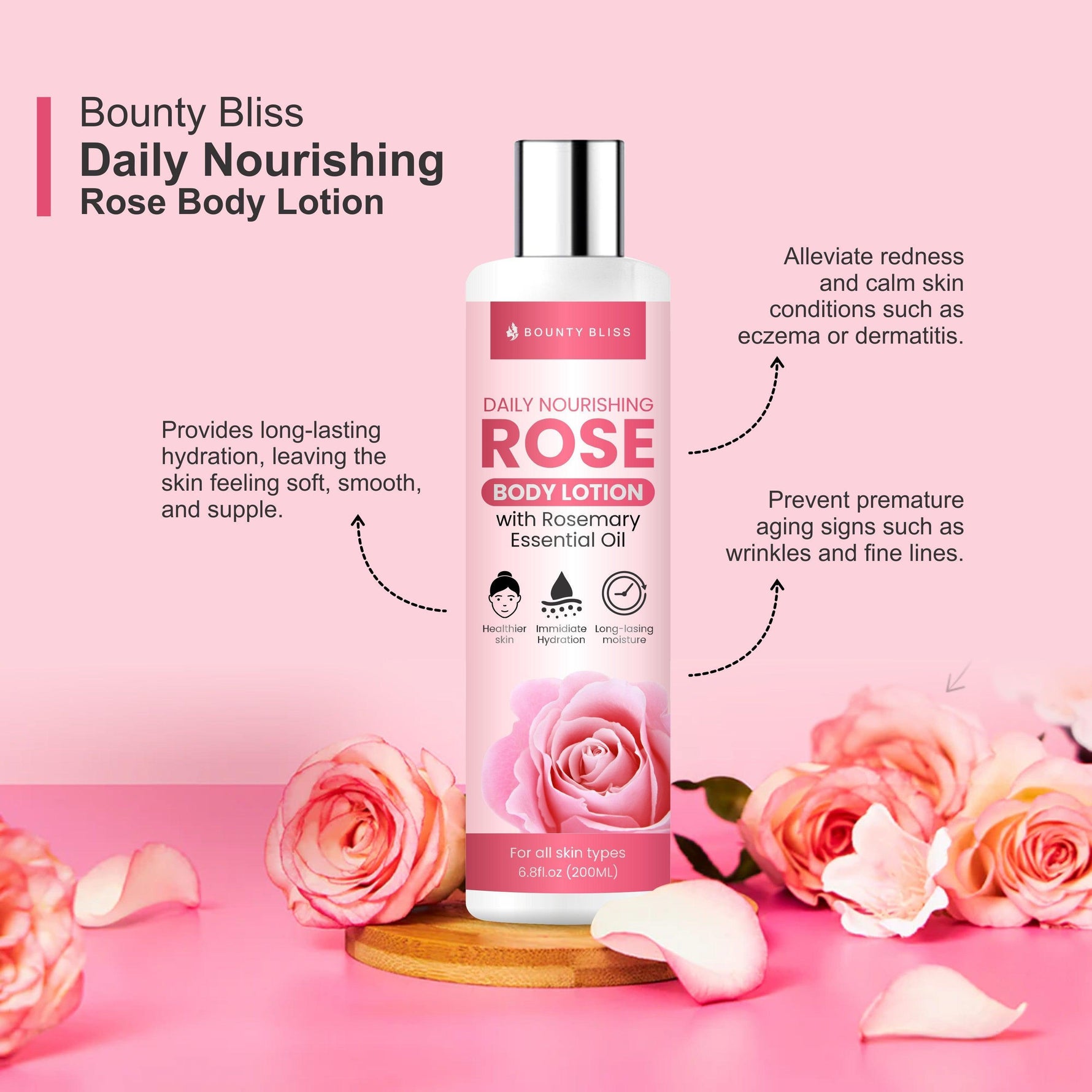 Bounty Bliss Daily Nourishing Rose Body Lotion - 200ml