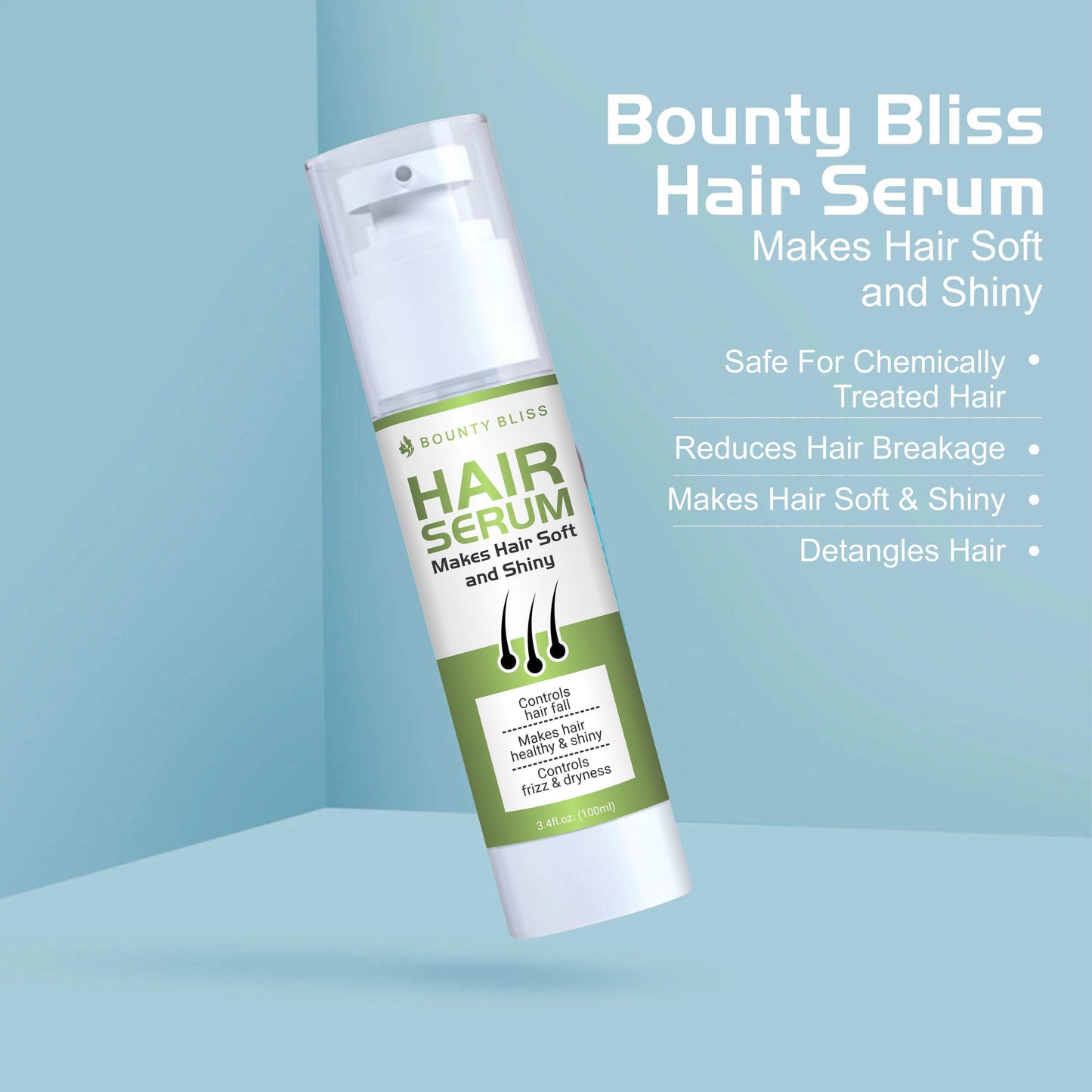 Bounty Bliss Hair Serum – Protection and Shine, For Dry, Flyaway & Frizzy Hair - 100ml