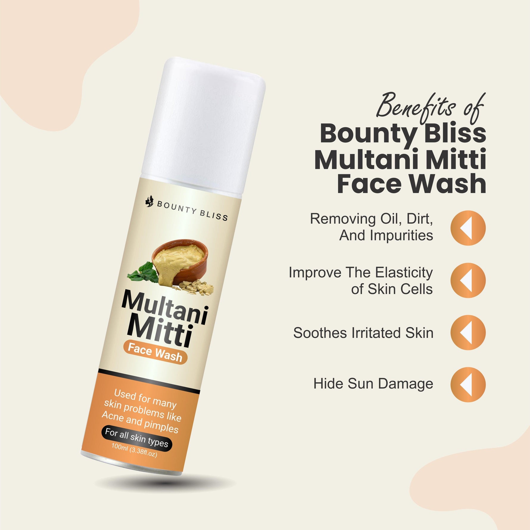 Bounty Bliss Multani Mitti Face Wash - 100ml