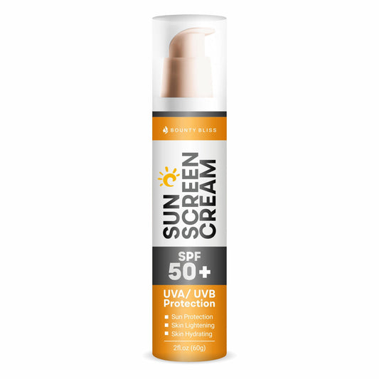 Bounty Bliss Sunscreen SPF 50+ Cream Clinically Proven Matte Finish and Oil Free Formula Water Resistant, Non Comedogenic Protection against UVA/UVB Rays - 60gm