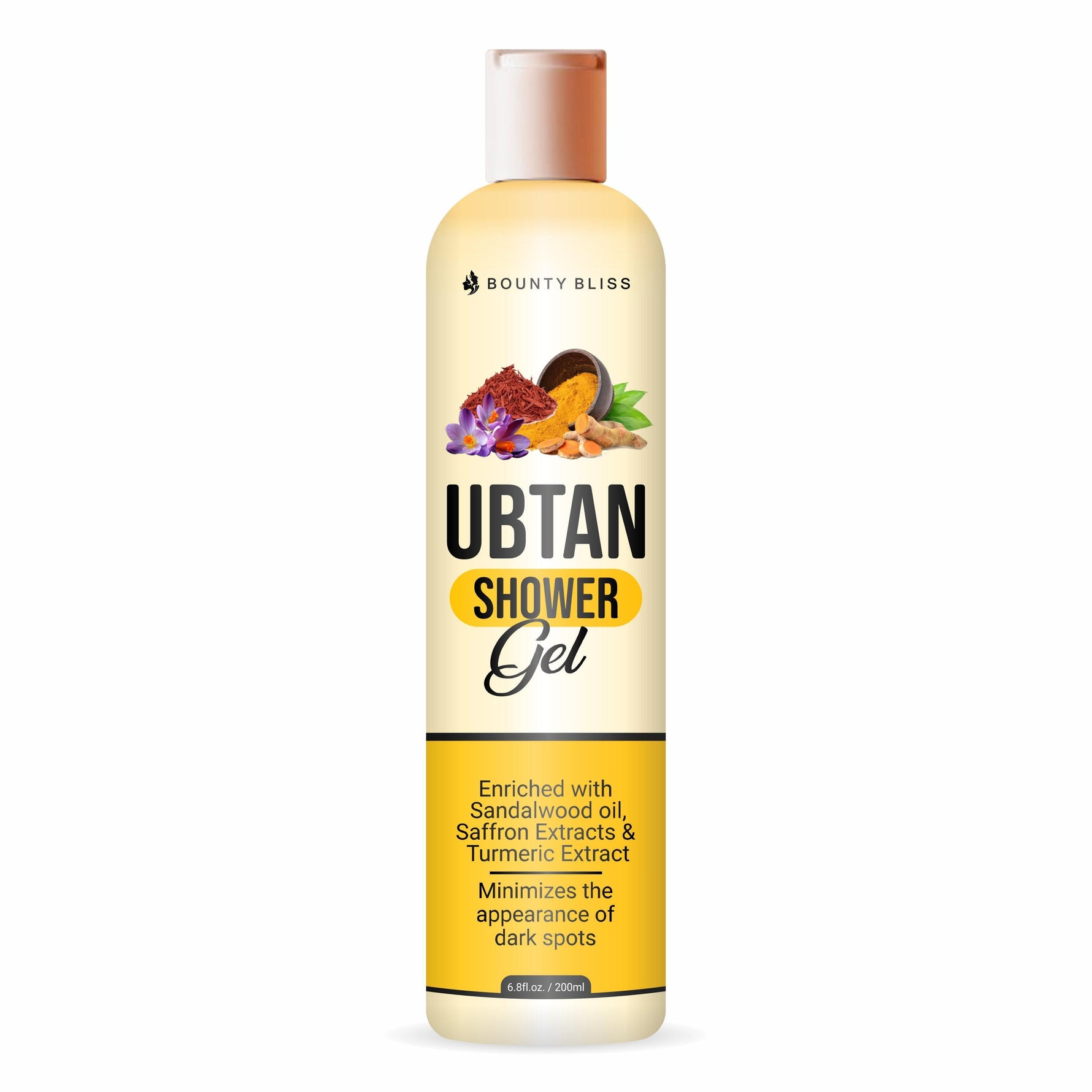 Bounty Bliss Ubtan Shower Gel - Nourishing Natural Cleanser for Glowing Skin - 200ml