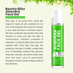 Bounty Bliss Aloevera Face Gel For Face Hydrating, Moisturizing, Soothing Skin - 120ml