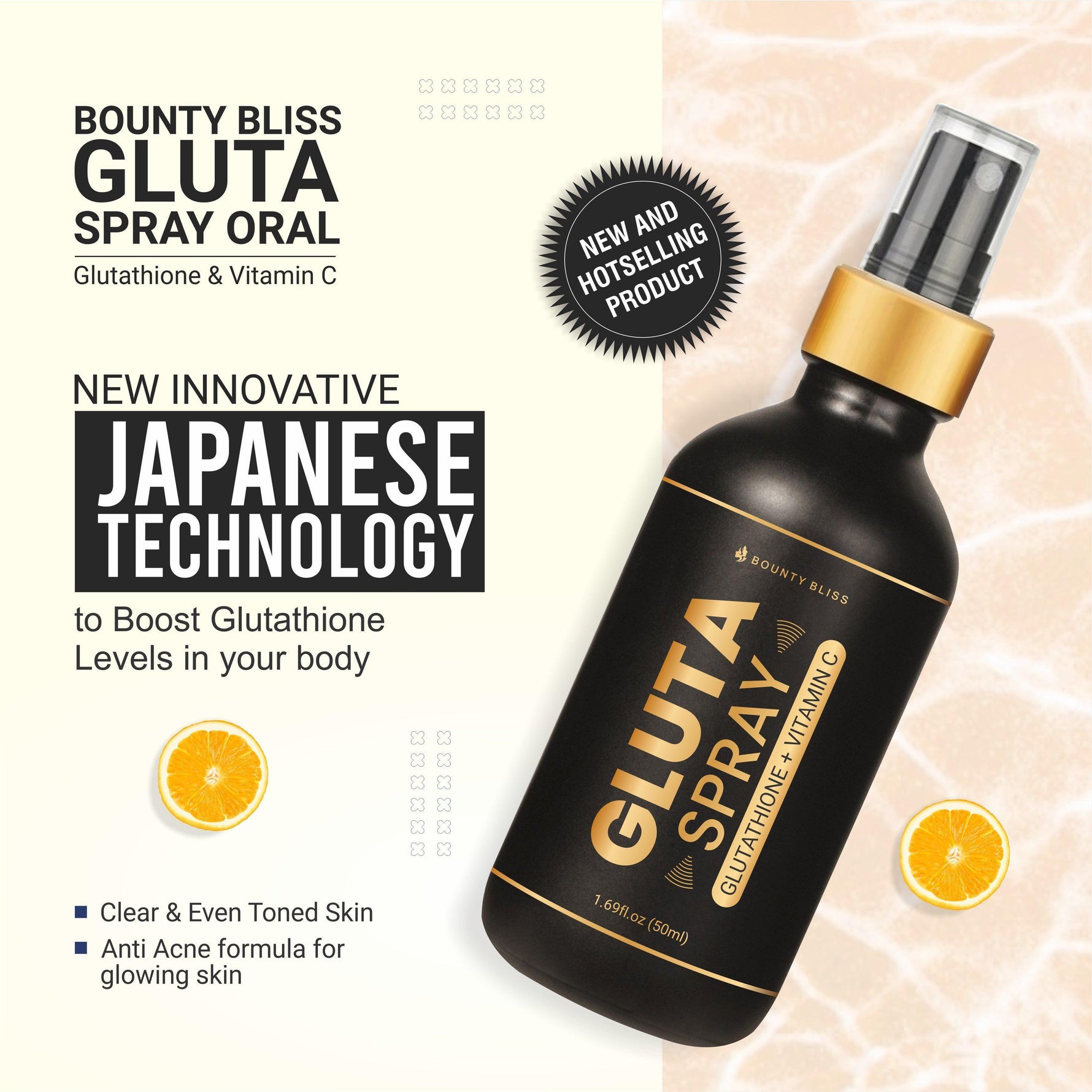 Bounty Bliss Gluta Spray Glutathione + Vitamin C