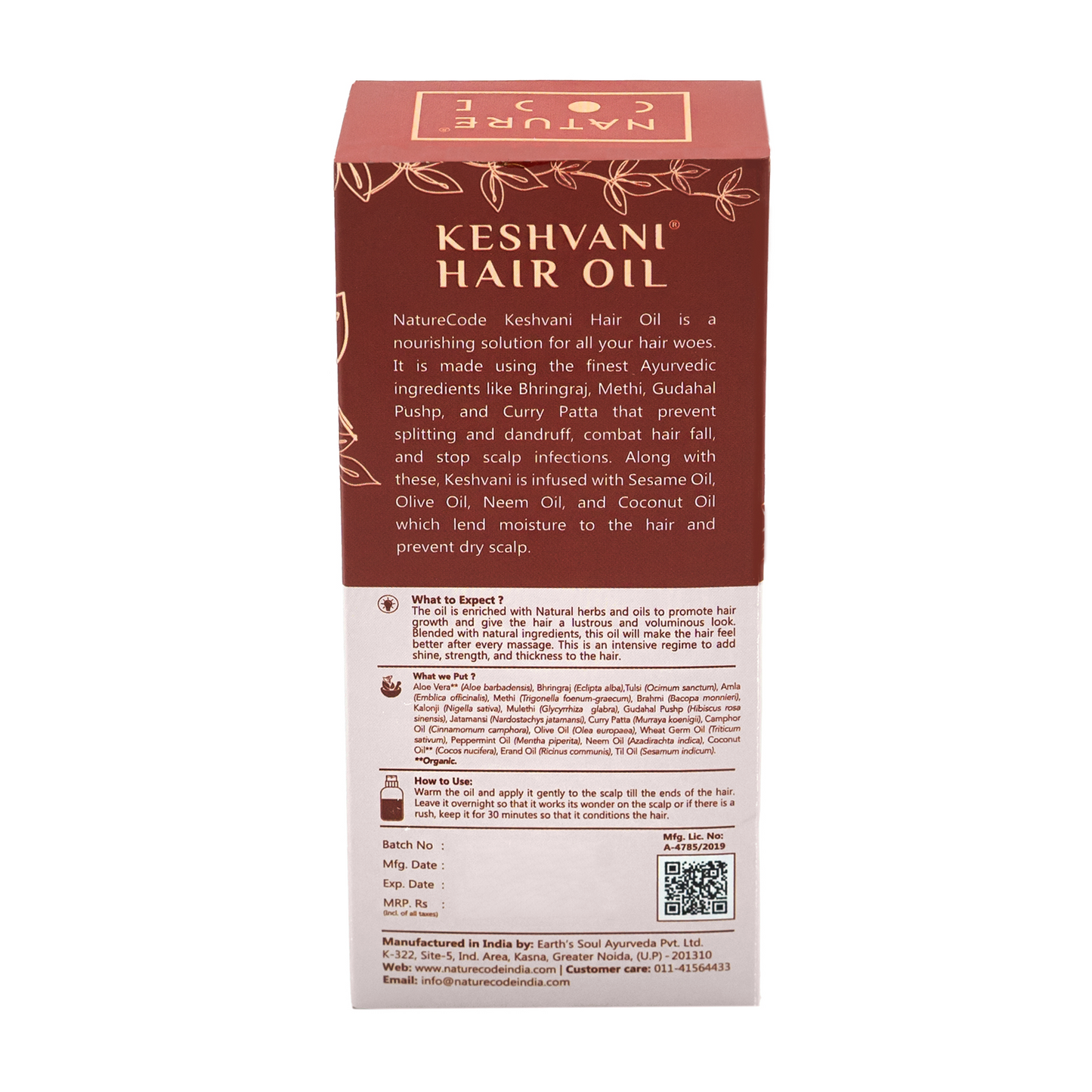 Nature Code Keshvani Hair Oil - 100ml Oil