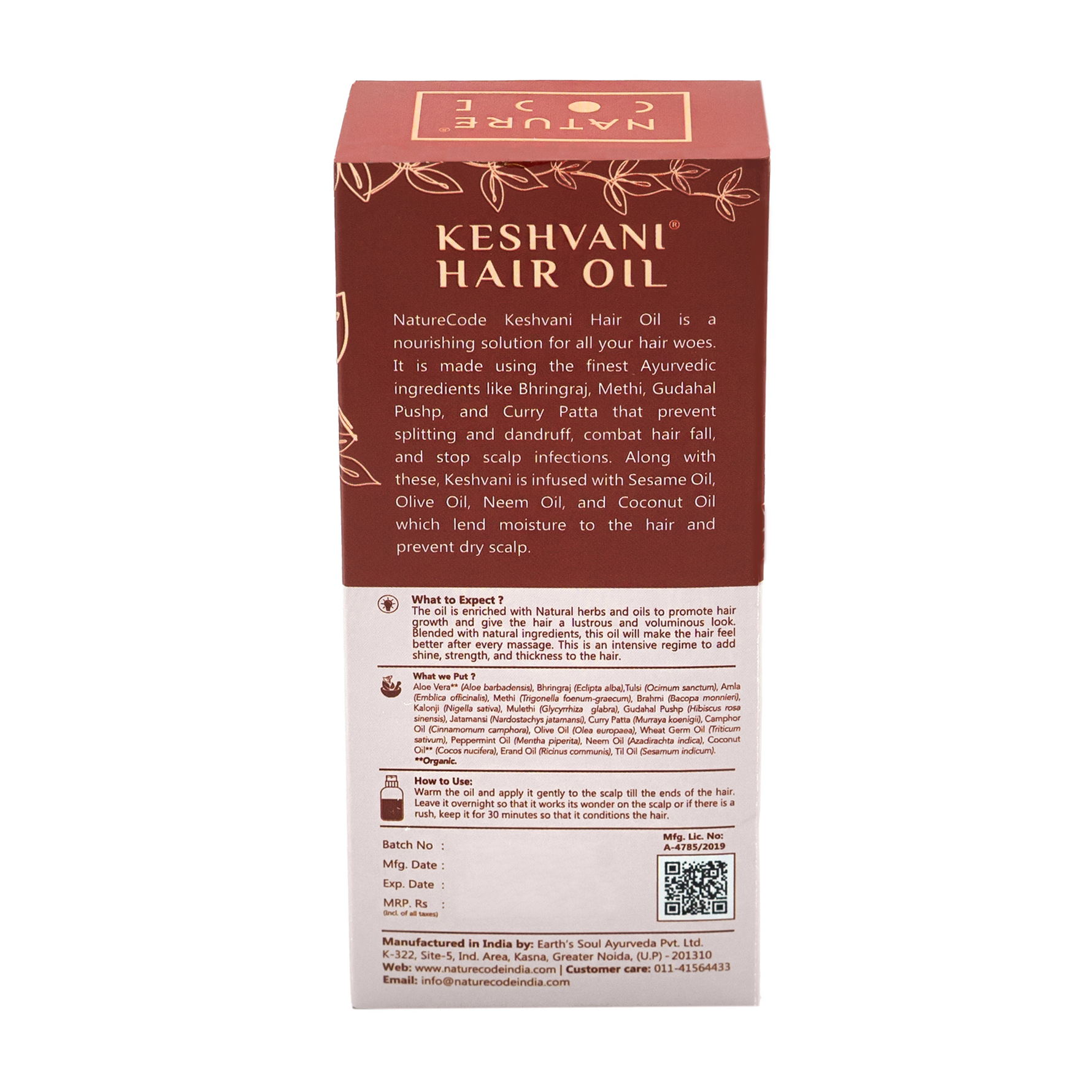 Nature Code Keshvani Hair Oil - 100ml Oil
