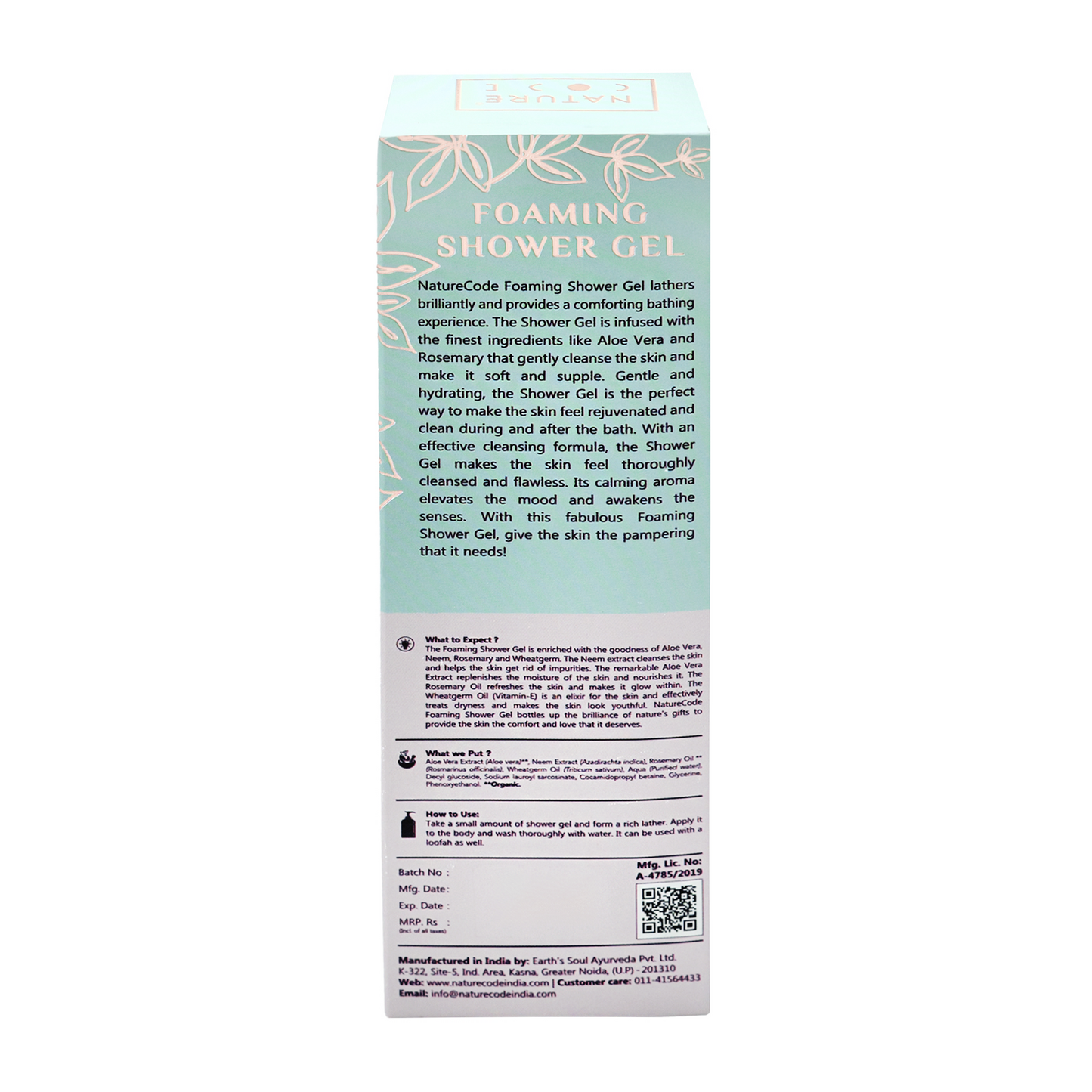 Nature Code Foaming Shower Gel - 200ml