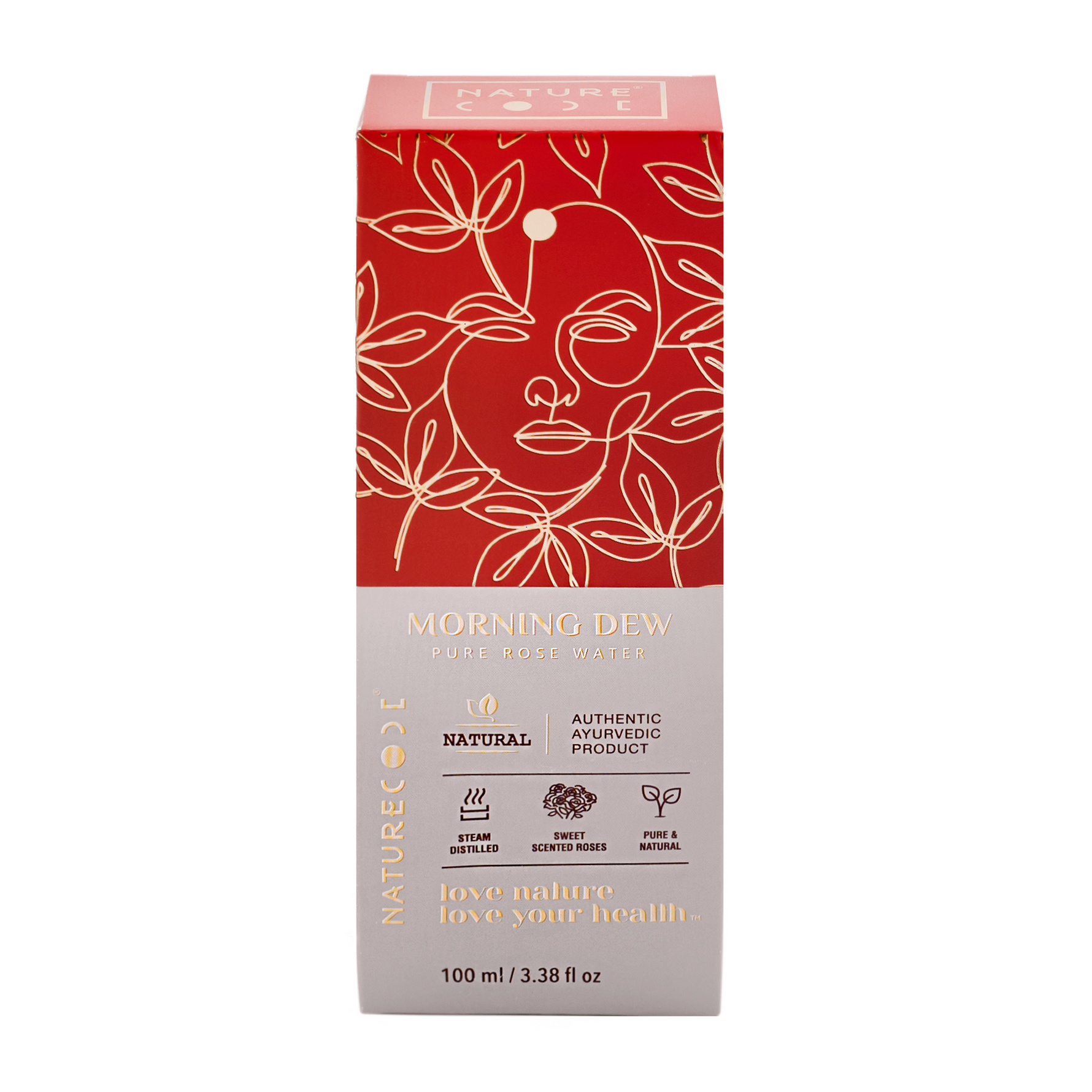 Nature Code Morning Dew Pure Rose Water - 100ml Water