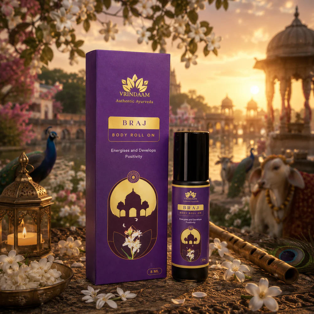 Vrinda Braj Aromatic Oil Roll On - 8ml