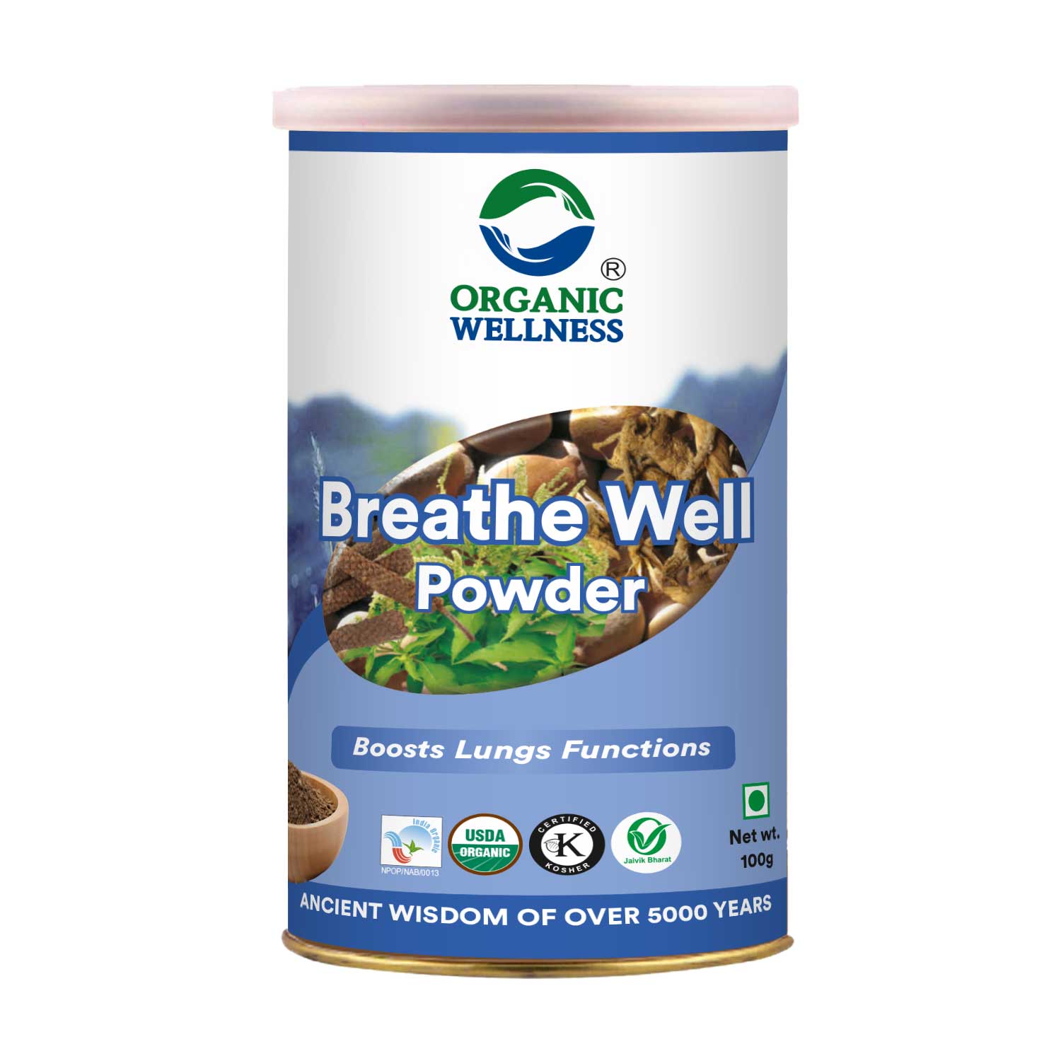 Organic Wellness Breathe Well Powder - 100 gm