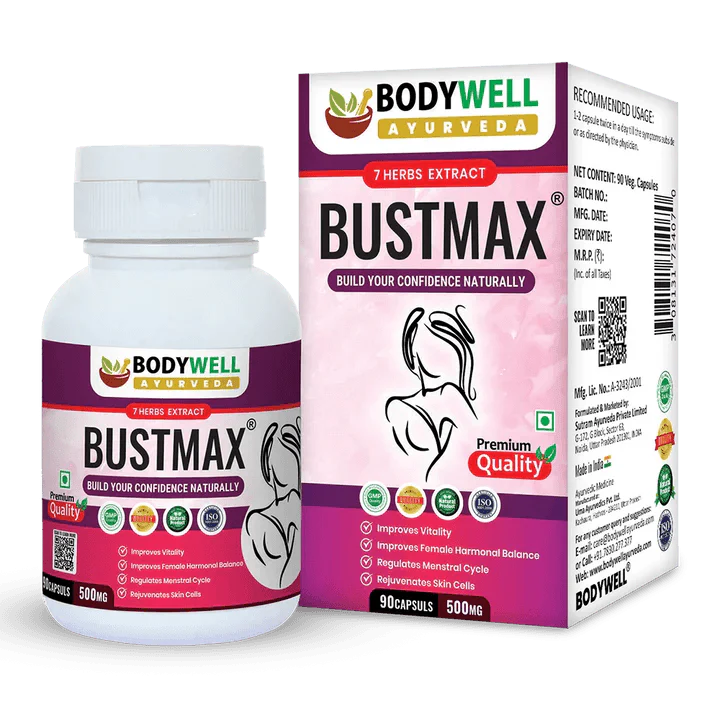 Bodywell Ayurveda BustMax Capsules - 90 Capsules - 500mg