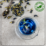 Radhika's Fine Teas Revvs Up Metabolism Butterfly Blue Tisane (50g) | Pure Herbal Tea for Metabolism, Anti-Ageing & Weight Management