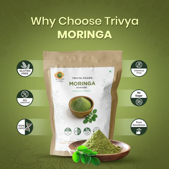 Trivya Foods Moringa Leaf Powder - 100gm