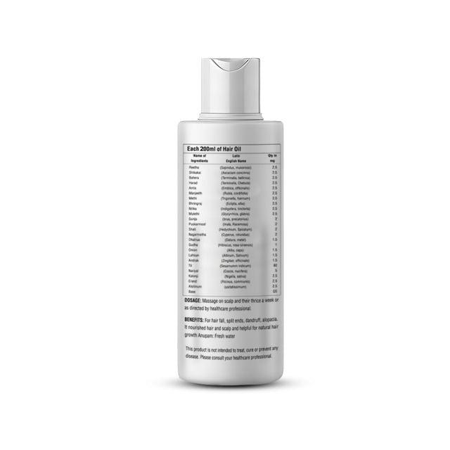 Zenius Hair Oil - for Hair Growth, Dandruff Removal, and Improvement - 200ml Oil