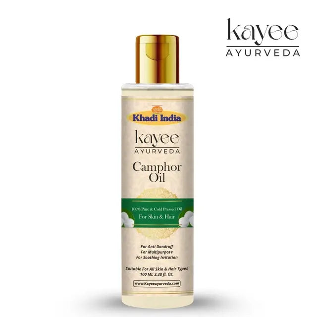 Kayee Ayurveda Camphor Oil for Hair & Scalp | Herbal Ayurvedic-Inspired Hair Care Oil for Scalp Massage, Hair Conditioning, Nourishment, Smoothness & Refreshing Everyday Care-100ML